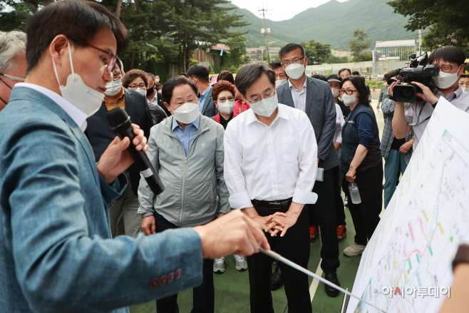 경기도 관계자로부터 지방도 387호선 사업에 대한 보고