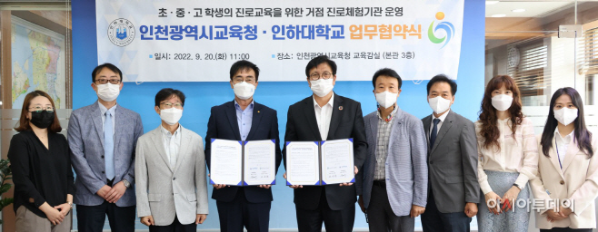 2. 인하대학교와 거점 진로체험기관 운영 업무협약 체결