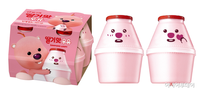 [빙그레] 딸기맛우유 잔망루피 에디션