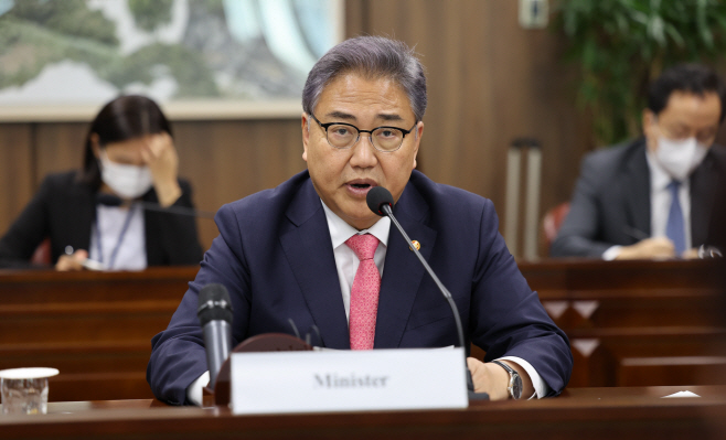 남아공 공동위원회서 발언하는 박진 장관<YONHAP NO-2350>