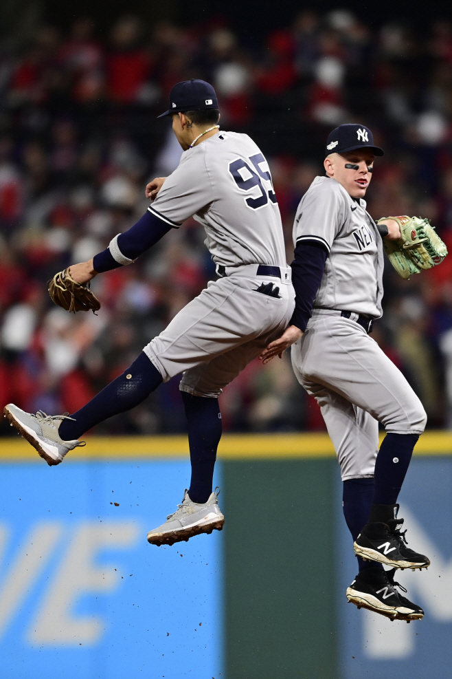 ALDS Yankees Guardians Baseball <YONHAP NO-2402> (AP)