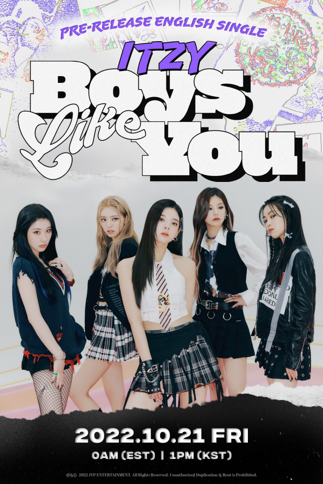 ITZY 'Boys Like You' 뮤비 포스터