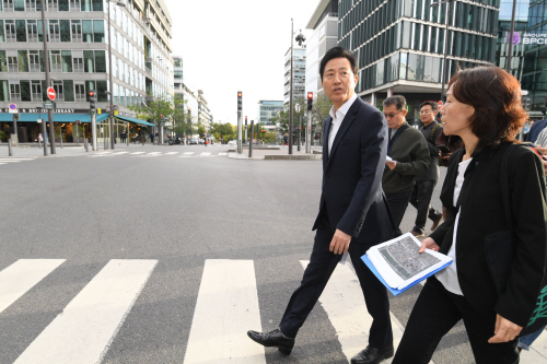 파리 리브고슈 고밀복합개발 현장 찾은 오세훈 시