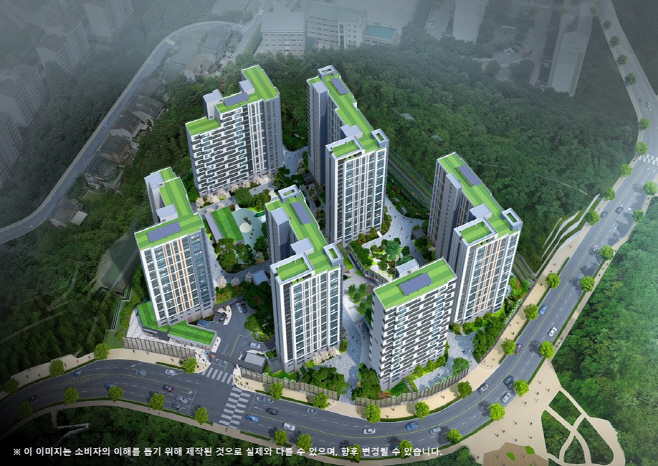 [사진자료] e편한세상 죽전 프리미어포레 조감도