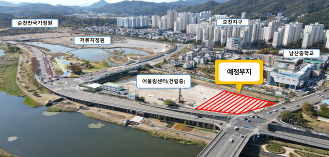 순천시 전라남도 청년문화센터 건립 예정 부지