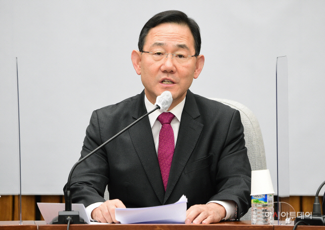 [포토] 발언하는 주호영 국민의힘 원내대표