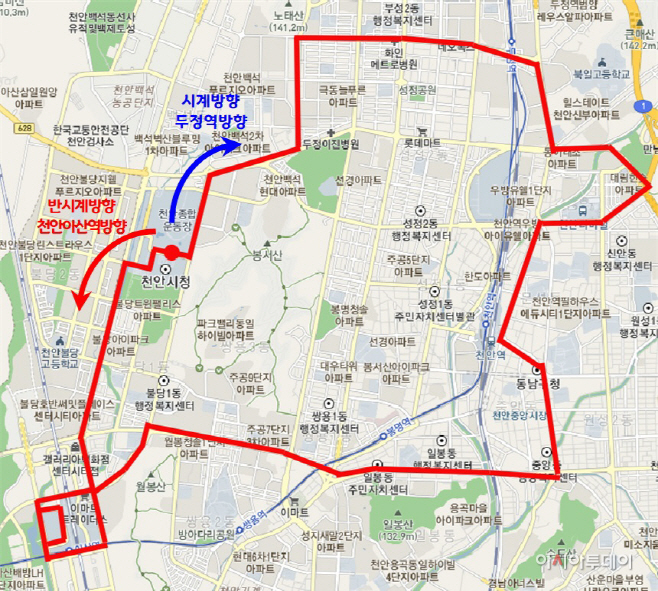 시내버스혁신추진단(심야버스 운행 노선)