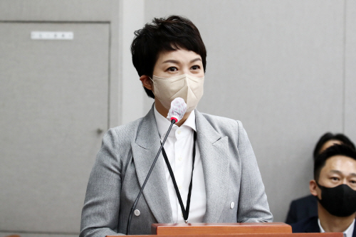 [포토] 김은혜 대통령실 홍보수석 '국회 운영위 답변'