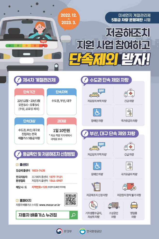 저공해 조치 지원사업 참여 홍보물/제공=포항시