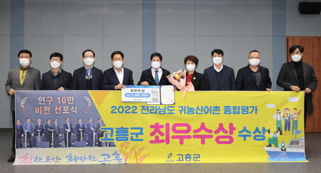 귀농귀촌업무 전남도 종합평가 2년 연속 최우수상