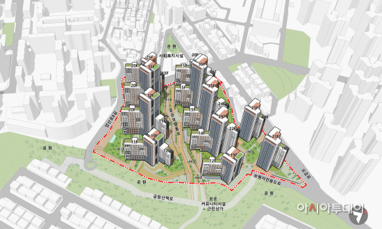 [관련사진1] 거여새마을 조감도