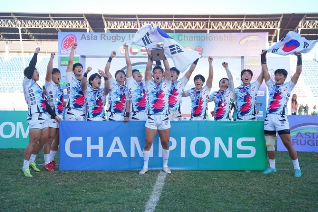 럭비 청소년 대표팀, '아시아 럭비 U-18 세븐스' 우승