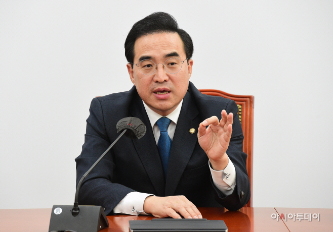 [포토] 박홍근 원내대표 '대통령실 이전·경찰국 예산...반드시 삭감'