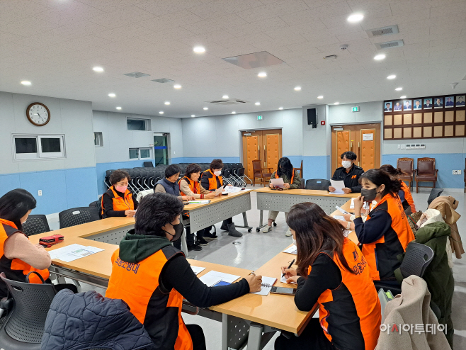 119현장정보 공유포털 활성화 교육 중인 사진