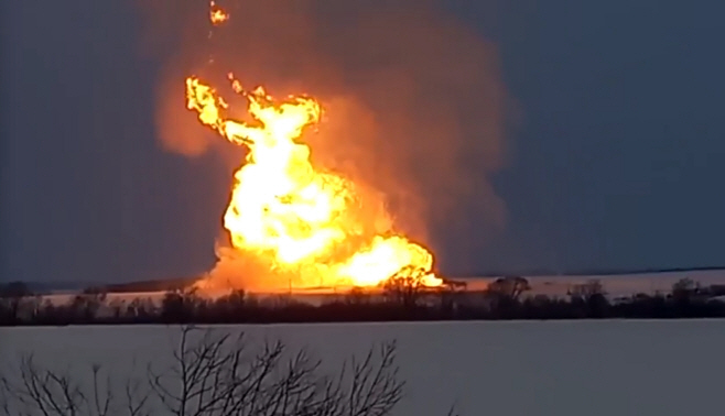 Russia Gas Explosion <YONHAP NO-0952> (AP)