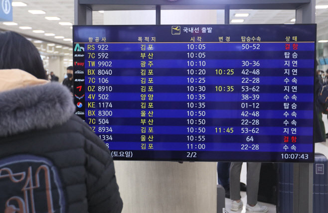 운항 재개된 제주공항<YONHAP NO-0910>