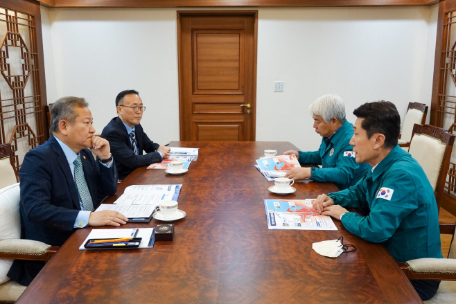 10월 16일 이강덕 시장, 이상민 행안부장관에 태풍피해 회복