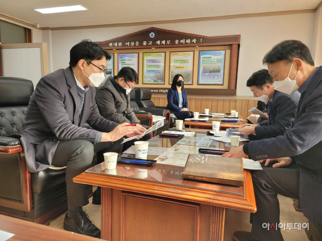 문승호 의원, 수원 효원고 푸드뱅크 운영 관련 정담회