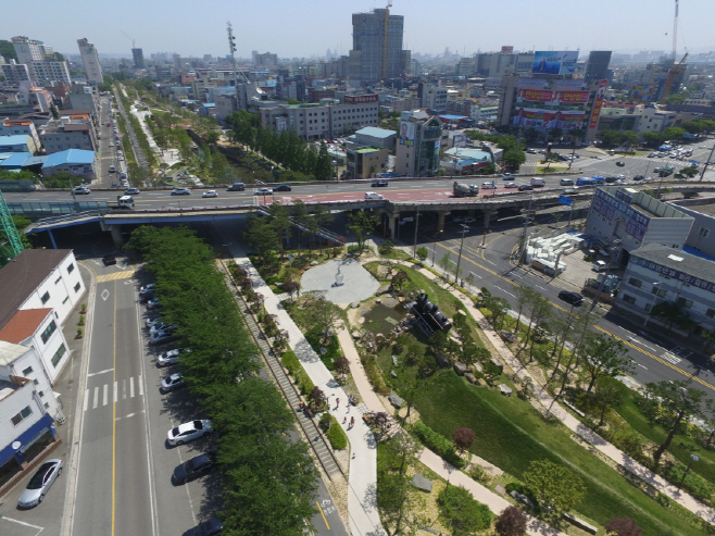 포항 철길 숲 전경/제공=포항시