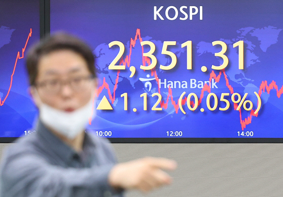 코스피, 보합세로 마감<YONHAP NO-3484>