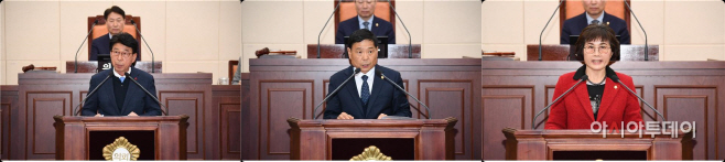 좌측부터 남원시의회 손중열 이기열 이숙자의원