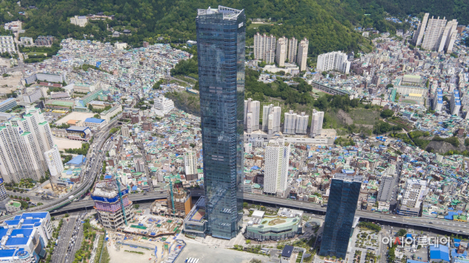 한국남부발전 본사가 위치한 부산국제금융센터 전경