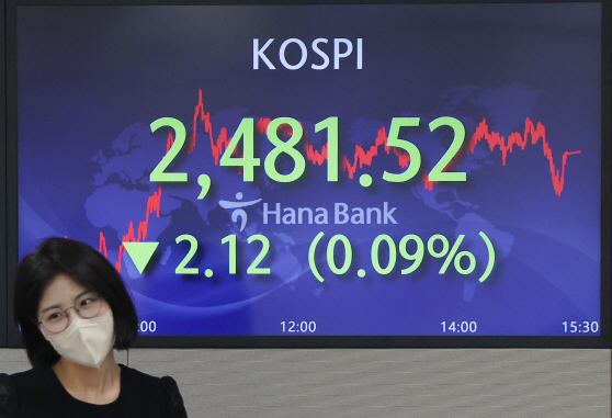 코스피, 약보합 마감<YONHAP NO-4114>