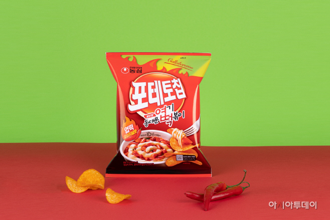 농심 포테토칩 엽떡오리지널맛 사진
