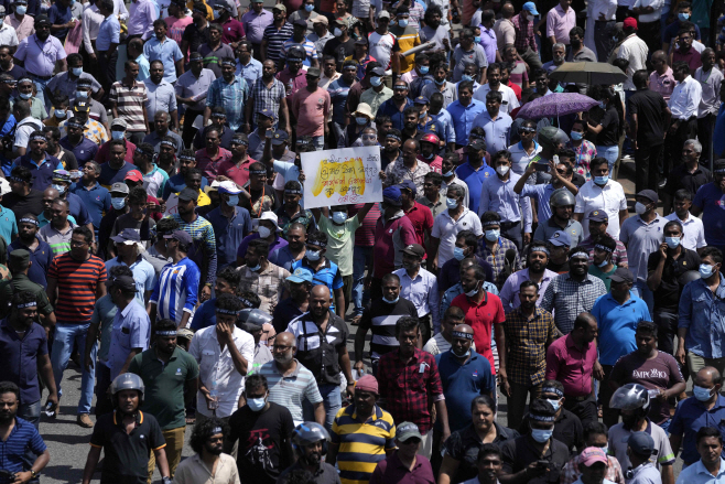 Sri Lanka President <YONHAP NO-4906> (AP)
