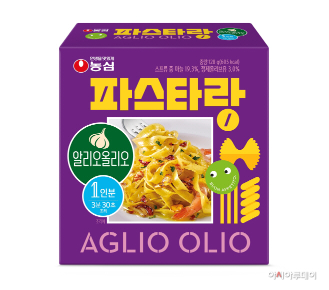 농심 파스타랑 알리오올리오 제품 이미지