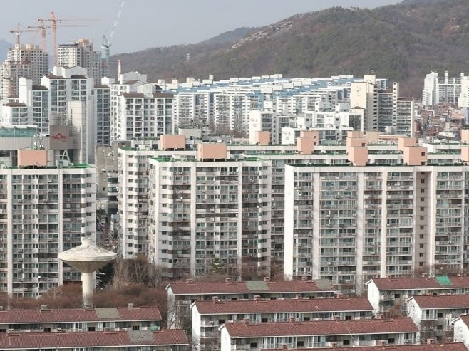 서울의 한 아파트 밀집 지역 전경