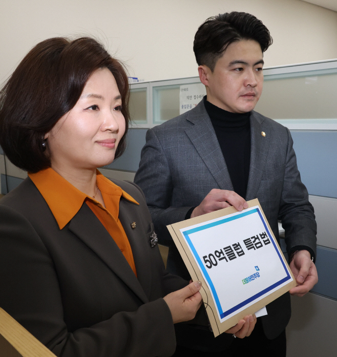 민주당, 50억클럽 특검법 발의