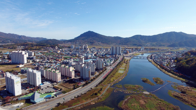 장흥 탐진강 시가지전경