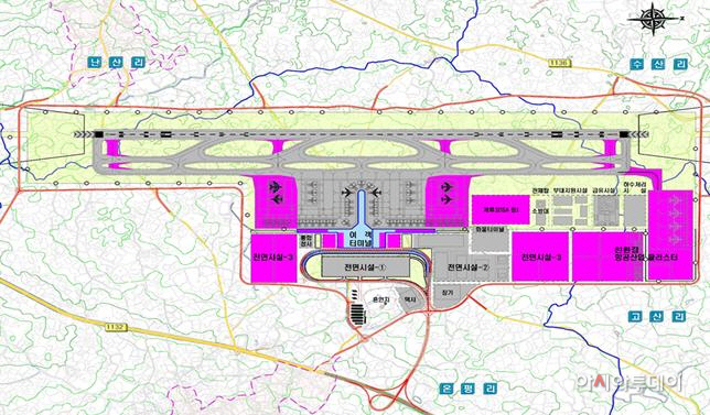 제주 제2공항 공항시설 배치도
