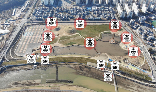 2023순천만국제정원박람회장 내 와이파이 설치 배치도