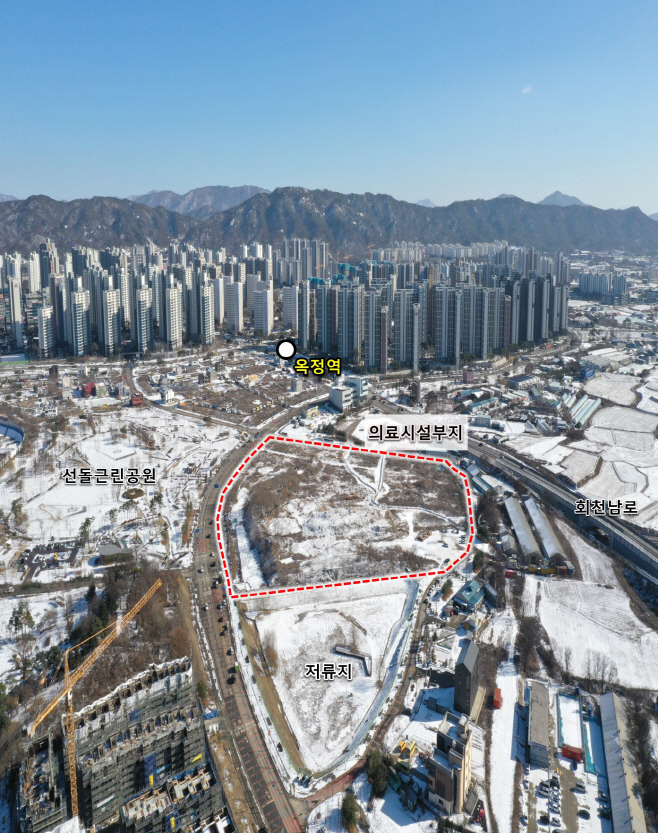 옥정지구 의료부지(옥정동 산92-2번지)/제공=양주시