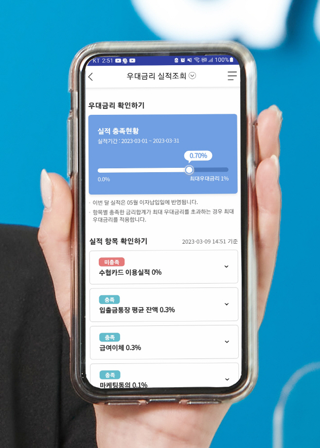 [20230313] 우대금리 실적조회 서비스 시행