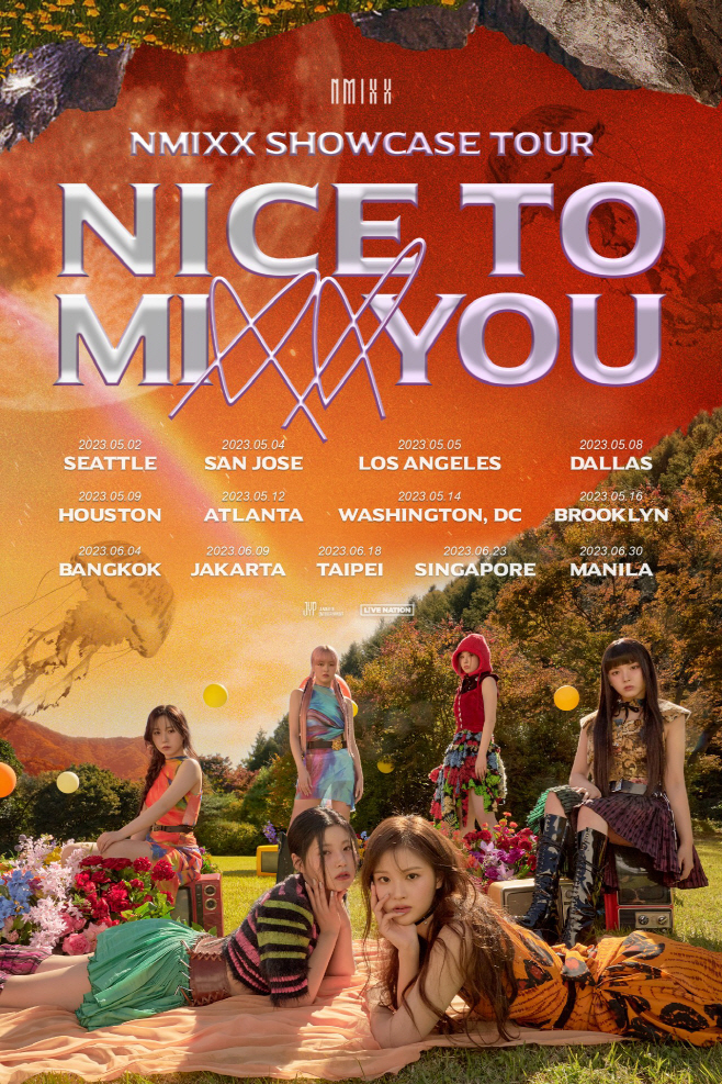 엔믹스 쇼케이스 투어 'NICE TO MIXX YOU' 포스터