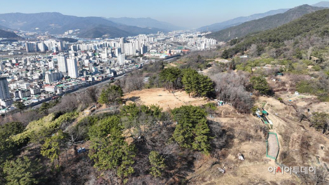 양산 다방동 패총 2차 발굴조사 전경