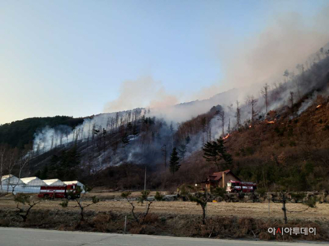 평창군 진부면 산림화재