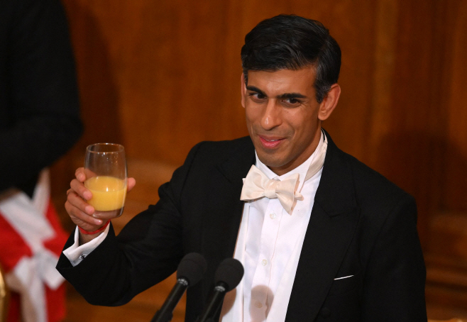 BRITAIN-POLITICS-BANQUET <YONHAP NO-1778> (AFP)