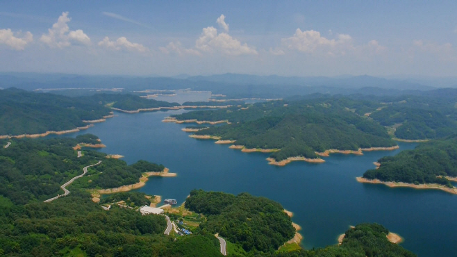 안동댐 상류 전경