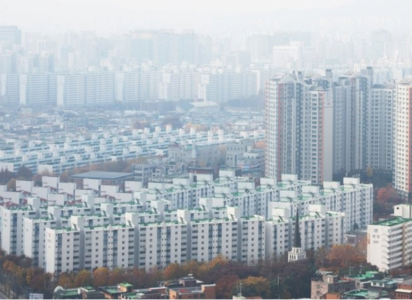 수도권의 한 아파트 밀집 지역 전경