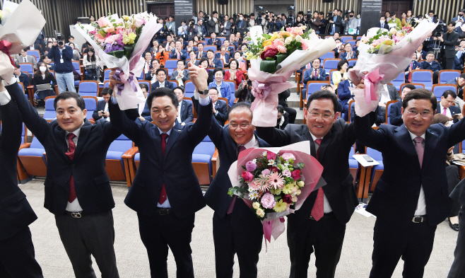 국민의힘 윤재옥 신임 원내대표 선출<YONHAP NO-2747>