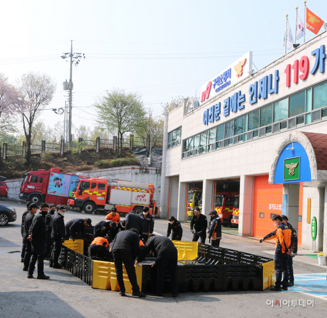 이동식 소화수조 숙달훈련 1
