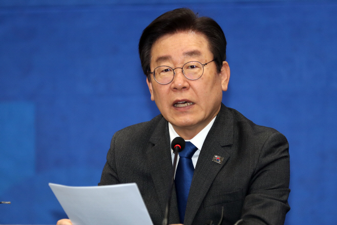 광주 현장최고위 모두발언 하는 이재명