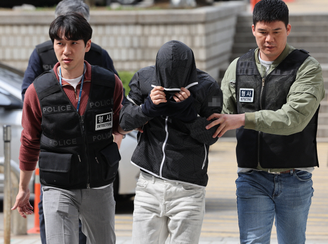 '납치·살인 배후' 의혹 재력가 영장실질심사<YONHAP NO-3267>