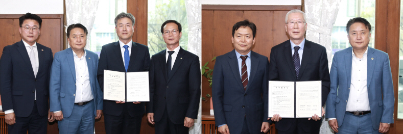 11일 도청 투자협약식 김영환 충북도지사, 조병옥 음성군수, 오