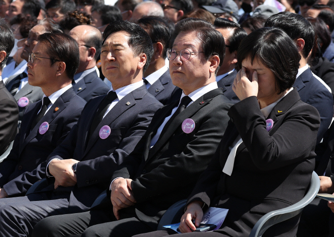 4·19혁명 기념식 참석한 김기현·이재명 대표