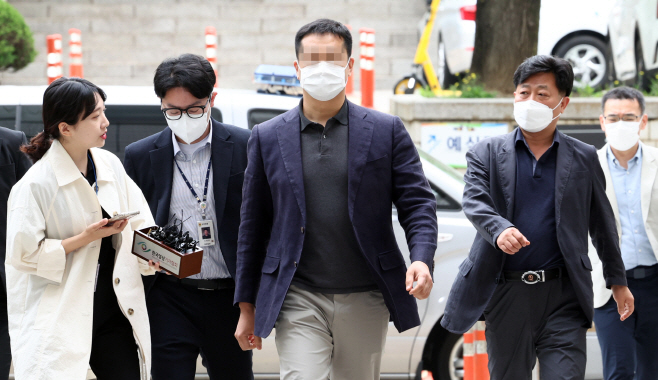 '천화동인 6호 실소유 의혹' 조우형 구속심사<YONHAP NO-2432>